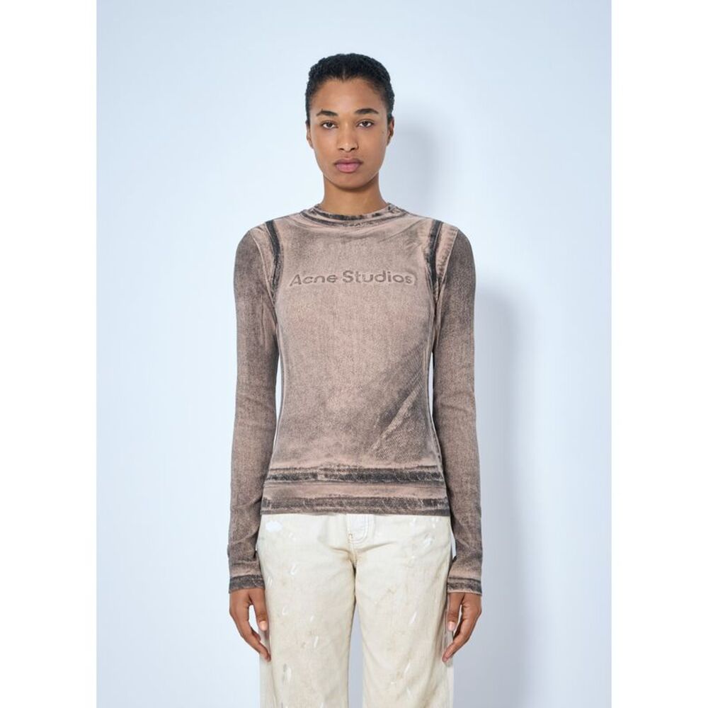 Acne Studios Women Long Sleeve Logo Top